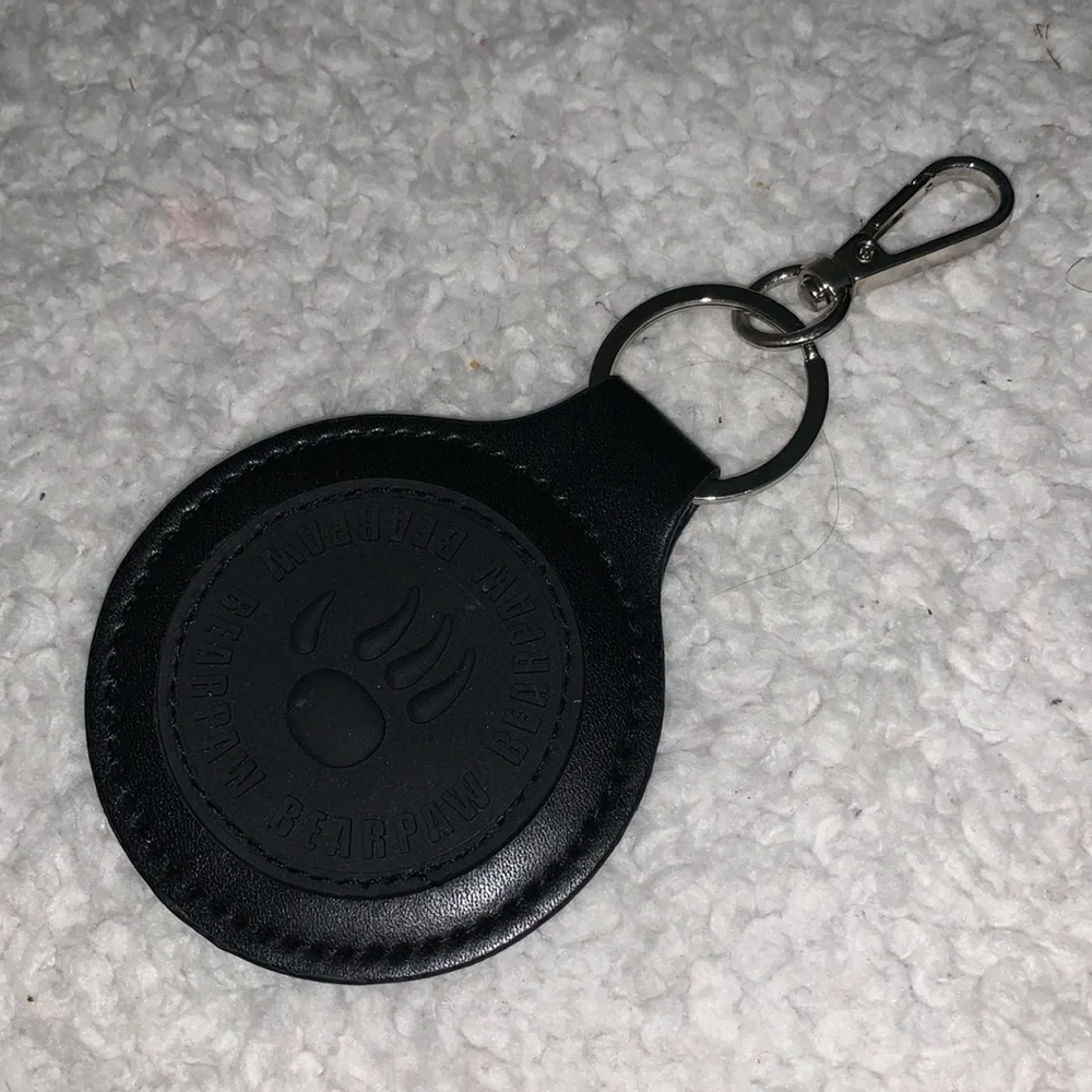 BearPaw Leather / Rubber Keychain / Bag Charm